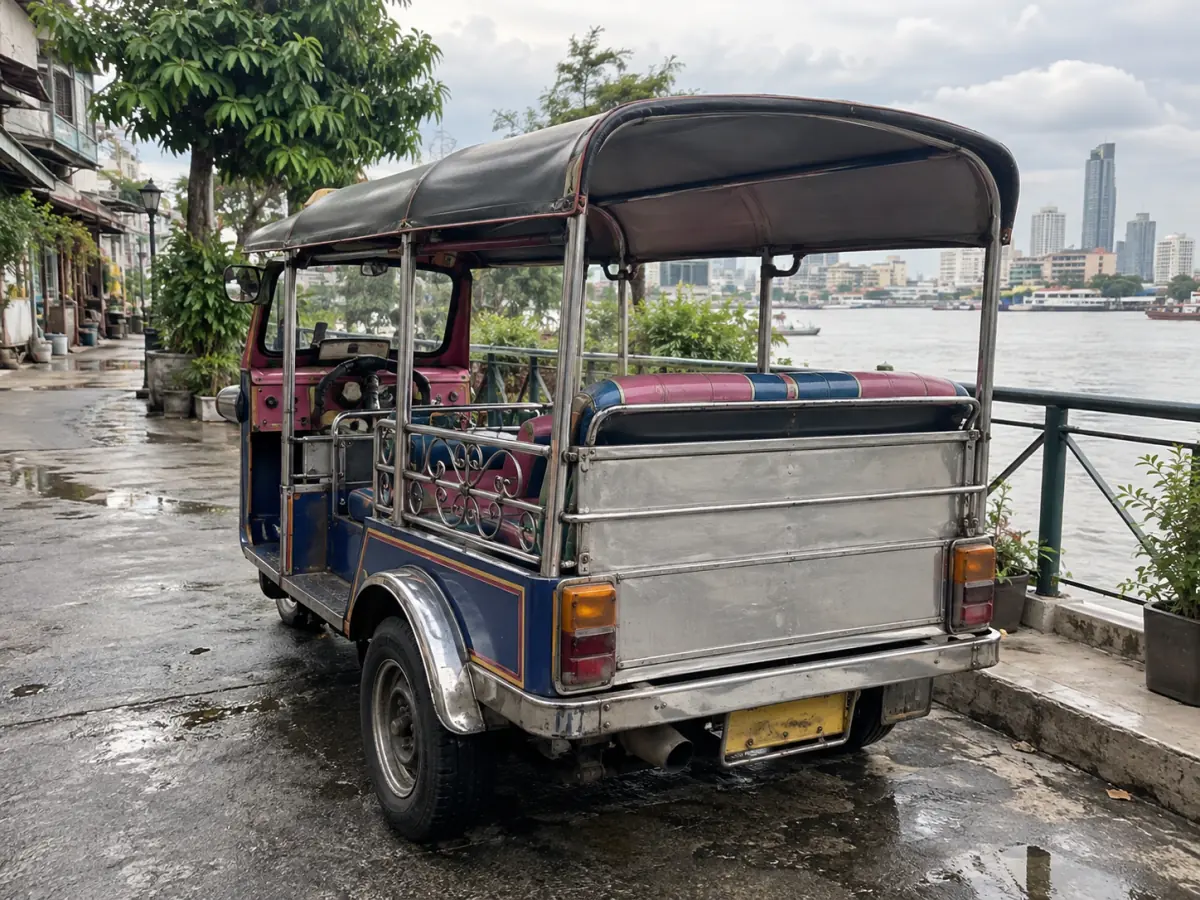 Riverside tuk-tuk